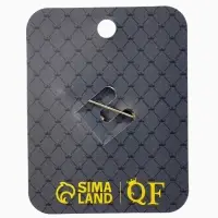 Брошь "Кошка Царица", цвет красно-белый в золоте