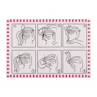 Аксессуар для создания причёски "Петелька" (набор 2 шт) 14, 18 см, чёрный