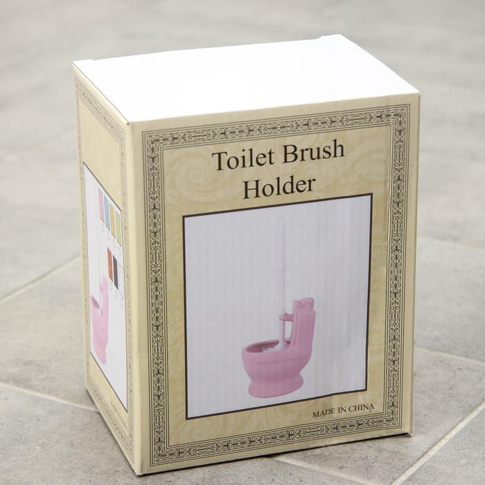 Ёрш для унитаза с подставкой &laquo;Классик&raquo;, 10&times;14&times;32 см, цвет белый