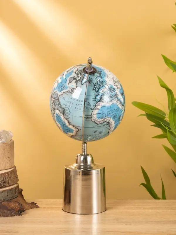 Глобус сувенирный 18х15х33 см, подставка металл