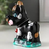 Копилка "Бычок" 11,5х10х6,5 см, чёрный