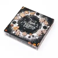 Коробка для печенья, &laquo;Мандарины&raquo;, 15&times;15&times;3 см, Новый год