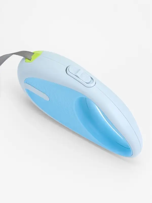 Рулетка - поводок для собак, лента 3 метра, голубая