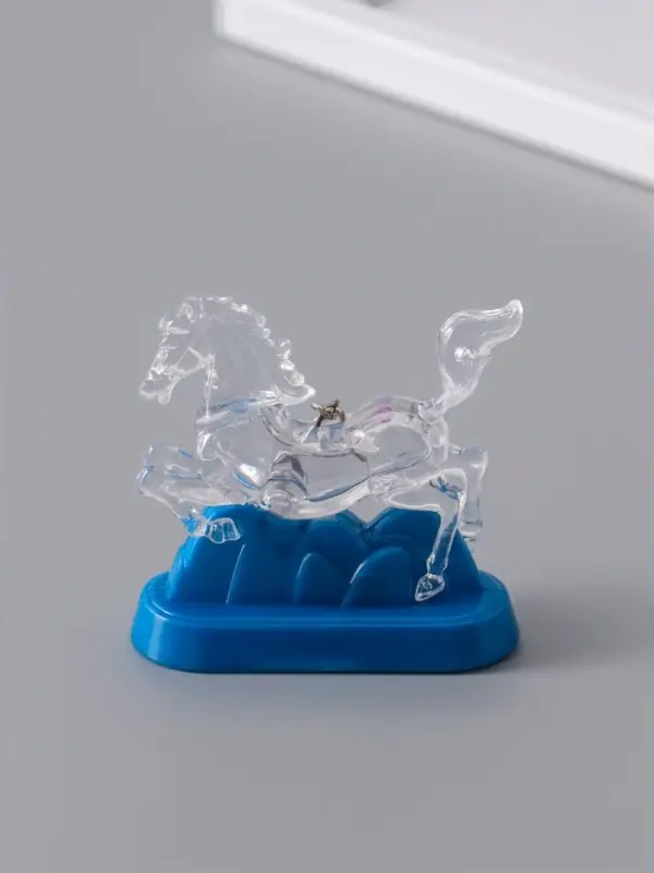 Фонарик брелок для ключей на кольце &laquo;Лошадь в горах&raquo;, мигает, 6.5&times;2.5&times;6.2 см, МИКС