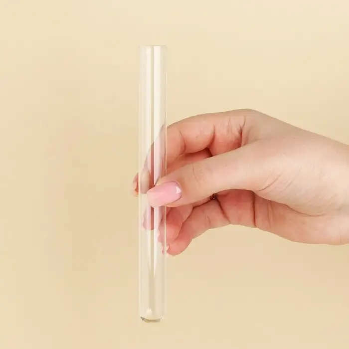 Ваза стеклянная для цветов, колба флористическая 15&times;1.5 см