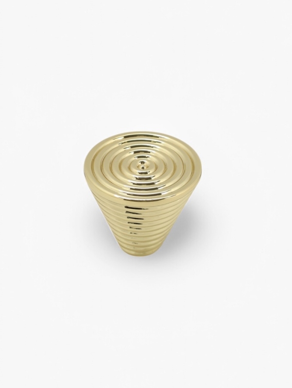 Ручка-кнопка CAPPIO "Лабиринт", цинк, цвет золото