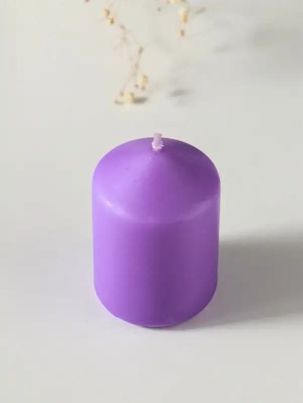 Свеча-цилиндр 4х6 см, 70 гр, лаванда