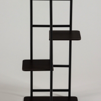 Подставка для цветов Greengo, 4 полки, 36 &times; 23 &times; 74 см, напольная, каркас металл, полки МДФ, чёрная