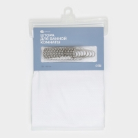 Штора для ванной "Цикл", 180х180 см, полиэстер