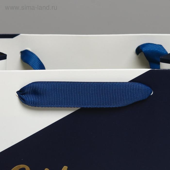 Пакет подарочный новогодний ламинированный &laquo;Удачи в Новом году&raquo;, MS 18 х 23 х 10 см