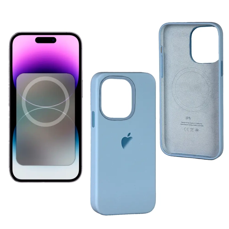 Чехол iPh 14 Pro Silicon Case 100% ORG Sky