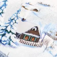 Наклейки новогодние &laquo;Счастливого нового года&raquo;, с блестящей пластизолью, 29,7 х 42 см