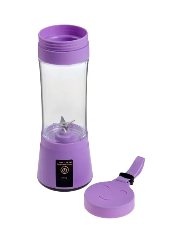 Блендер LBR-01, портативный, 24 Вт, 380 мл, USB, фиолетовый