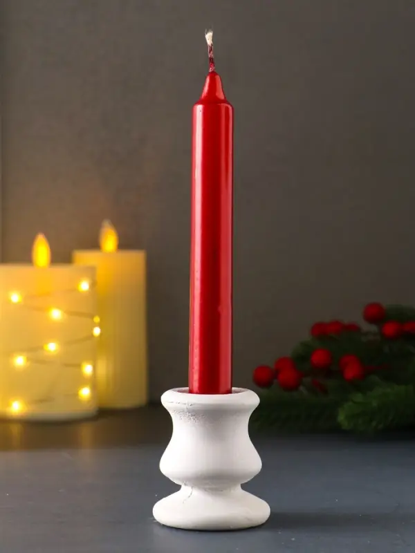 Свеча столовая D1,8см H17см, МИКС