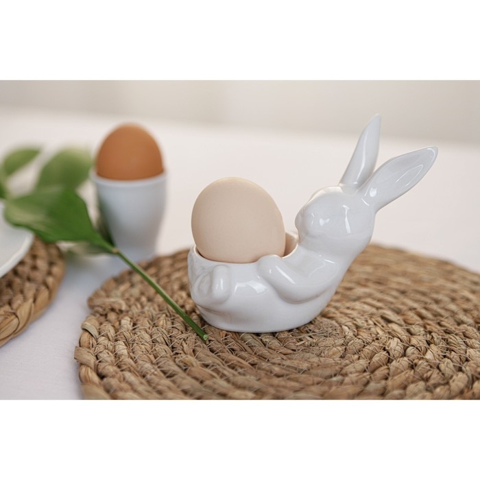 Подставка для яиц Доляна &laquo;Зайка&raquo;, 12,5&times;8&times;9,5 см