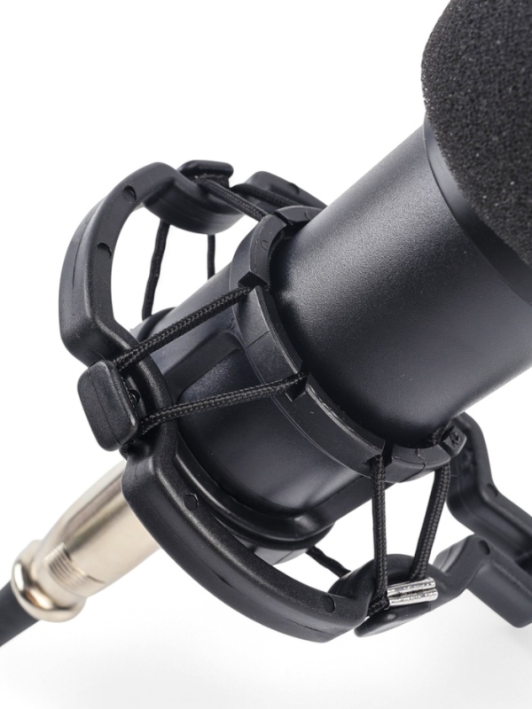 Микрофон конденсаторный Music Life черный: кабель, ветрозащита, стойка