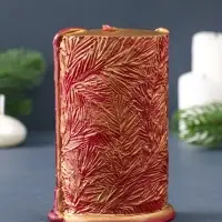 Свеча фигурная "Рождественская" 7,5х4х12 см, цв. золотой