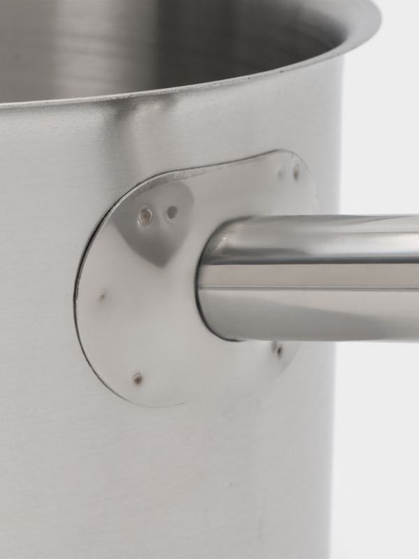 Ковш 4 л, d=20, h=12,5 см, с крышкой, толщина стенки 0,8 мм, индукция, две ручки