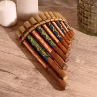 Сувенирный музыкальный инструмент "Флейта" 30х5х18 см МИКС