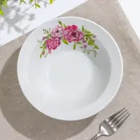 Салатник фарфоровый &laquo;Оливия&raquo;, 300 мл, d=17,5 см