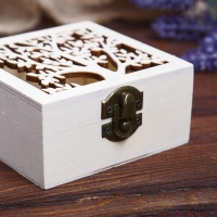 Шкатулка дерево под роспись "Дерево" 4,7х9,8х9,8 см