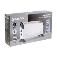 Конвектор электрический Sakura SA-0653W, 1800 Вт, до 18 м&sup2;, напольный, механический термостат