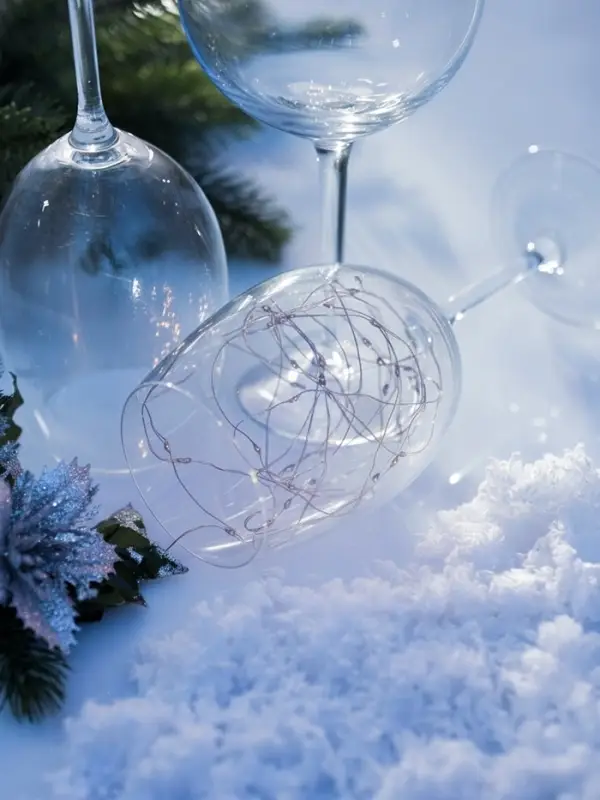 Гирлянда &laquo;Нить&raquo; 3 м, роса. IP20, серебристая нить. 30 LED, от батареек AG13&times;3, 3 режима, свечение мульти