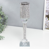 Подсвечник стекло на 1 свечу "Драгоценность" 30х7х7 см