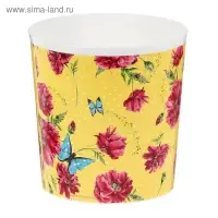 Кашпо &laquo;Цветы и бабочки&raquo;, 1.6 л