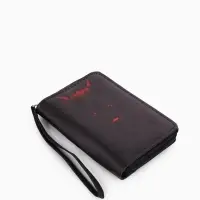 Кошелек дет 07-01-01 Июнь2529 волк, 12*1,5*9 см, 2 отд+отд/молн, д/карт, черный