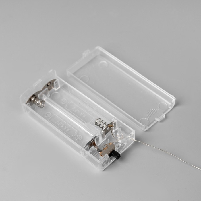 Светодиодная фигура &laquo;Ёлка&raquo; 32 &times; 44 &times; 10 см, металл, текстиль, батарейки ААх2 (не в комплекте), свечение тёплое белое