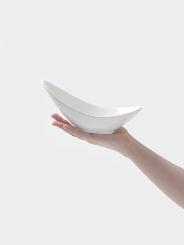 Салатник Hanna Kn&ouml;vell, 20.7&times;11.5&times;9 см, фарфор, белый