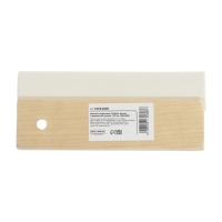 Шпатель резиновый ТУНДРА, белый, с деревянной ручкой, 150 мм