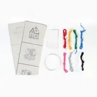 Набор для творчества. Вышивка на холсте "Первые стежки"