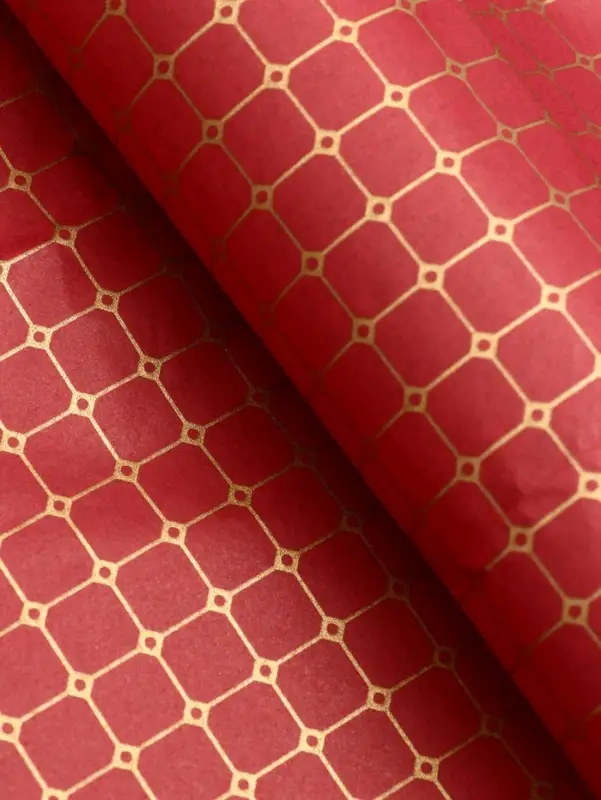 Бумага упаковочная тишью, &laquo;Шарм&raquo;, винный, 50 см &times; 70 см 17 грамм