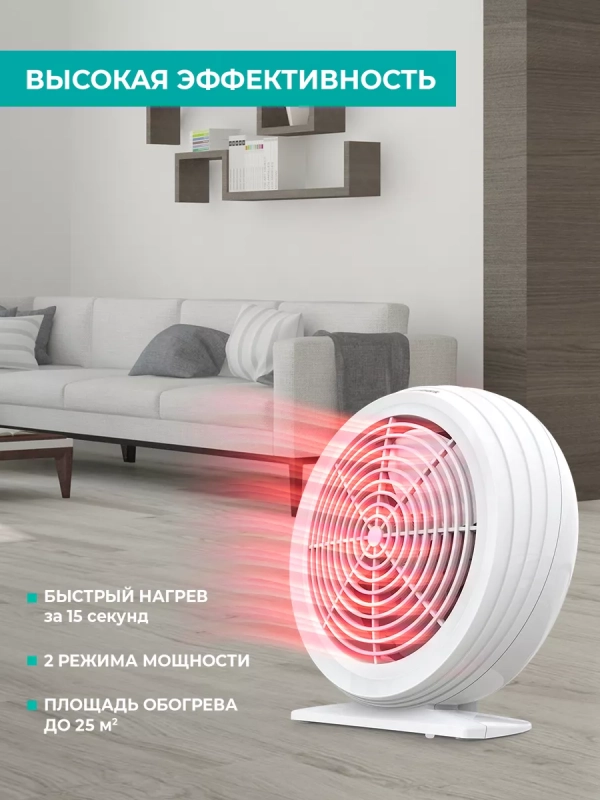 Обогреватель для дома Тепловентилятор настольный, 2000 Вт