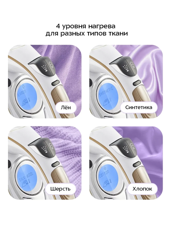 Утюг паровой с антипригарным покрытием КТ-2616 - 2200 Вт