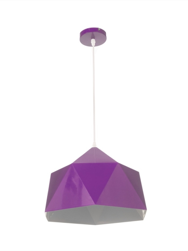 Светильник Edward 1х40Вт Е27 пр-1м темно-фиолетовый 38х38х25см