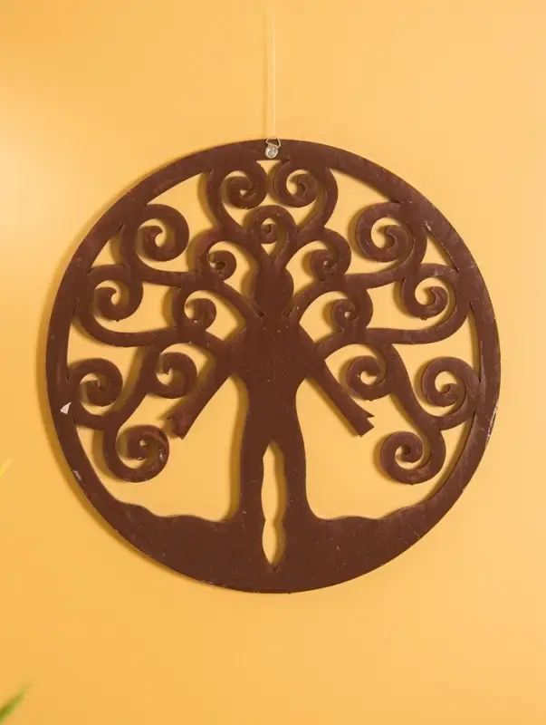 Панно "Единство с природой" МДФ, 40х40х1 см, разноцветная