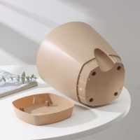 Горшок для цветов с прикорневым поливом Amsterdam, 4 л, цвет молочный шоколад