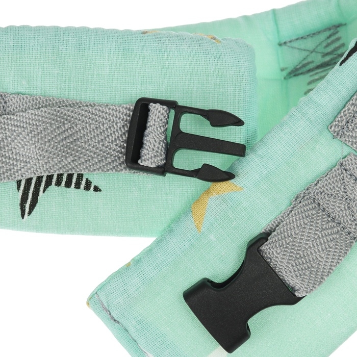 Вожжи детские №1, Мятные звезды, цвет бирюзовый