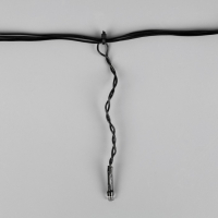 Гирлянда &laquo;Бахрома&raquo; 3 &times; 0.5 м, IP20, тёмная нить, 80 LED, свечение белое, 8 режимов, 220 В