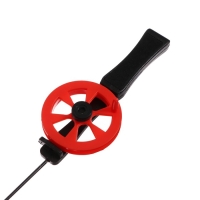 Удочка зимняя, ручка пластик, направляющая лески, красная, HFB-15