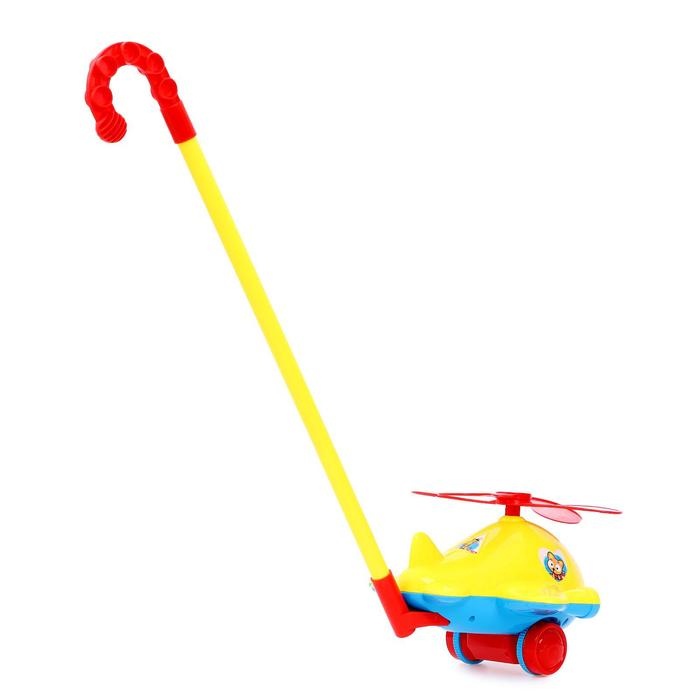 Каталка на палочке &laquo;Вертолётик&raquo;, цвета МИКС