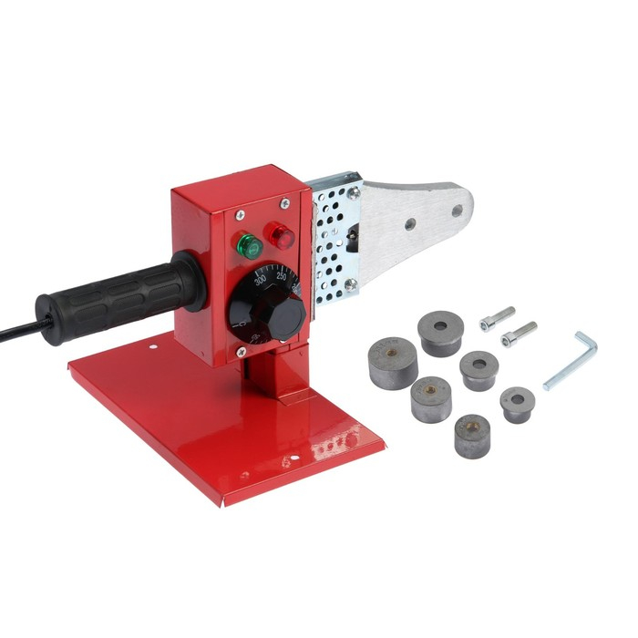 Аппарат для сварки пластиковых труб ЛОМ, 600 Вт, комплект насадок 20 - 32 мм, 50 - 300&deg;