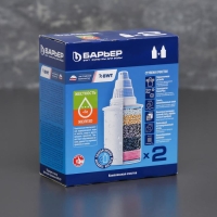 Набор сменных картриджей &laquo;Барьер-Комплекс&raquo;, 2 шт, очистка от жёсткости и железа, цвет белый