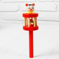 Погремушка &laquo;Весёлый зоопарк&raquo;, с бубенчиком внутри, цвета МИКС