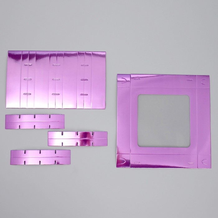 Коробка для конфет, кондитерская упаковка, 16 ячеек &laquo;Фиалка&raquo;, 18.9 х 18.9 х 3.8 см