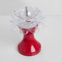 Световой прибор &laquo;Цветок&raquo; 12.5 см, свечение RGB, 220 В, красный