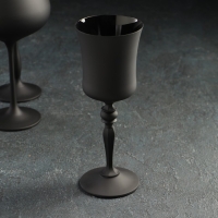 Набор бокалов для вина &laquo;Магнолия&raquo;, 350 мл, цвет чёрный